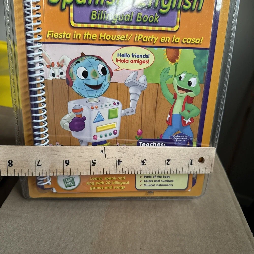 LeapPad Fiesta In The House Spanish English Bilingual Book & Cartridge‎ Game